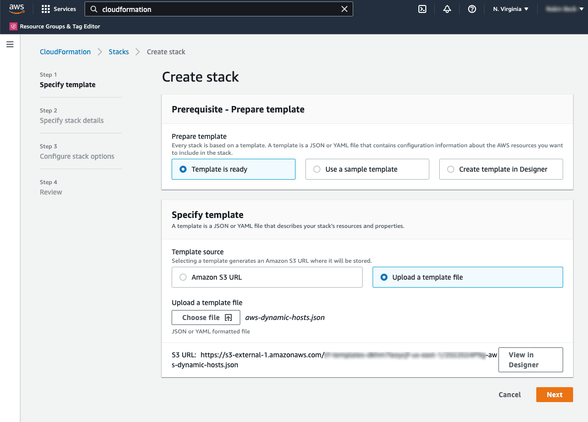 AWS Create Stack